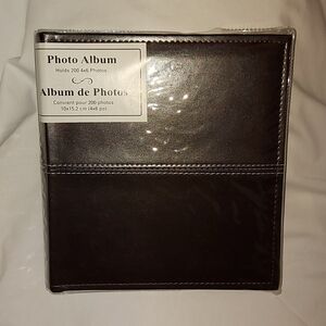 Photo Album Dark Brown Leather